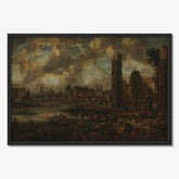 View of Paris along the Seine with many figures by Unknown - thumbnail_1_bf_67674153b7c995d9501640c8